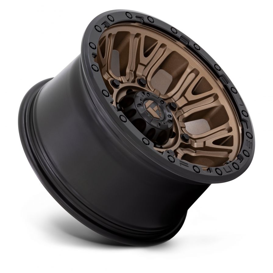Fuel Wheels<br>Traction Matte Bronze Black Lip (17x9)